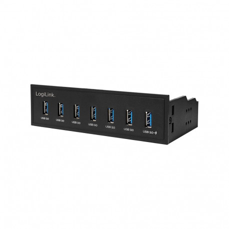 Logilink USB-jaotur 3.0, 7-pordiline, 5,25-tolline sisemine + kiirlaadimisport