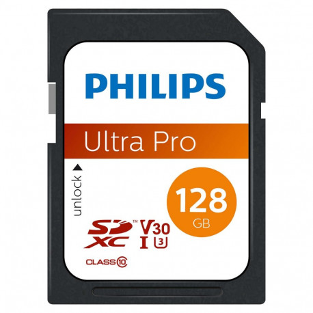 "CARD Philips sdxc Card 128GB Class 10 UHS-I U3 V30 A1"
