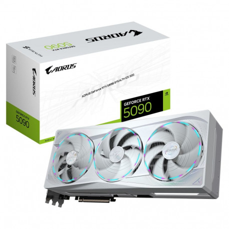 Gigabyte AORUS Stealth ICE RTX 5090 32GB GDDR7 3 ventilaatoriga