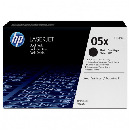 "HP Toner 05X CE505XD Schwarz Doppelpack"