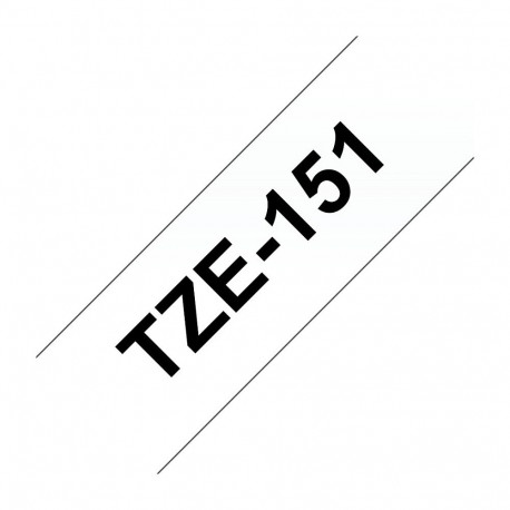 "Brother TZe-151 schwarz/farblos"