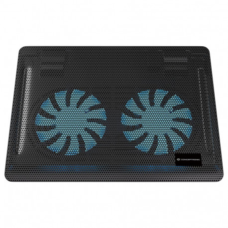"CONCEPTRONIC 2-Fan USB-A2.0 Laptop-Kühlpad 3Kg 15.6"" sw"