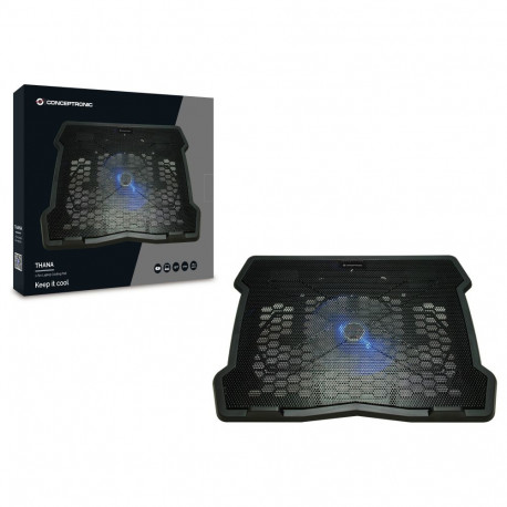 "CONCEPTRONIC 1-Fan USB-A2.0 Laptop-Kühlpad 5Kg 15.6"" sw"