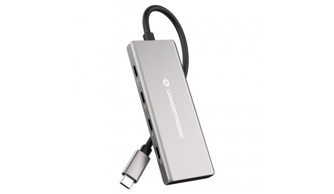 CONCEPTRONIC 7-1 dokk USB-C->3xUSB-C/3xUSB-A/+ 25cm hall