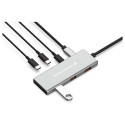 "CONCEPTRONIC 7-1 Dock USB-C->3xUSB-C/3xUSB-A/+ 25cm gr"
