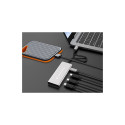 Conceptronic 4-1 hall USB-C dokkimisjaam -> 3xUSB-C/100WPD 25cm