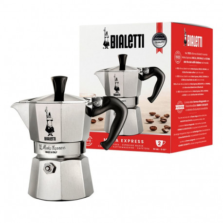"Bialetti Moka Express - silber - Aluminium - für 2 Tassen"