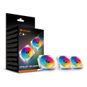 "120mm COUGAR Gehäuse Lüfter Apolar 120 ARGB, Weiß, 3er-Pack"