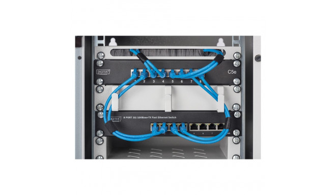 Digitus 1U riiul 254mm (10"), hall