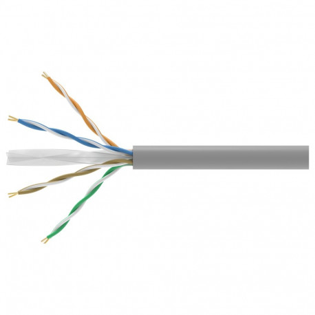 "Equip Instal.Kab Cat6 U/UTP Dca 305.00m grau LSZH"
