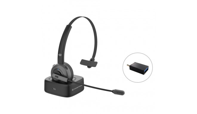 Conceptronic juhtmevaba peakomplekt BT 5.0 + laadimisjaam, must