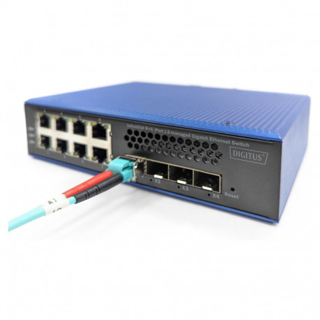 "Digitus 8+4P 10G Uplink Industrial Gigabit Ethernet Switch L3 managed"