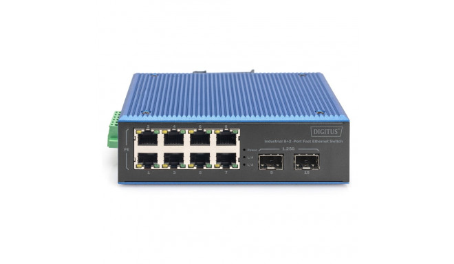 "Digitus 8+2P Industrial Fast Ethernet Switch"