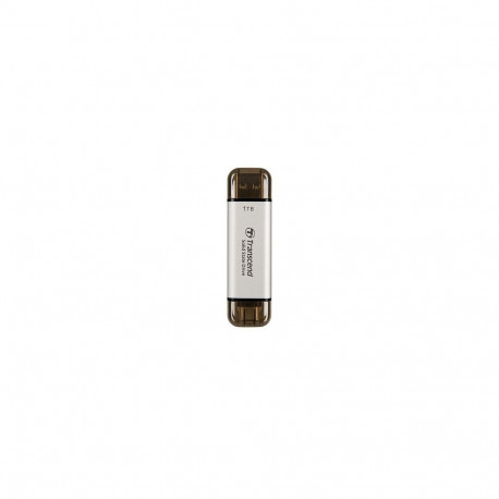 "TRANSCEND ESD310S 1TB External SSD USB 10Gbps Type C/A Silver"