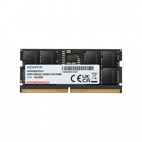 "16 GB ADATA SO-DIMM 5600 (schwarz, AD5S560016G-S, Premier Tray)"