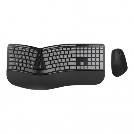 "CONCEPTRONIC Wireless Keyboard+Mouse,ergo,Layout US sw"