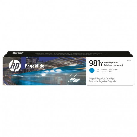 "HP 981Y original Extra High Yield Cyan PageWide Cartridge L0R13A"