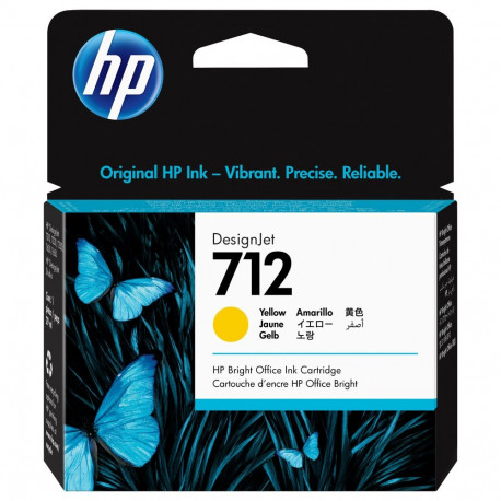 "HP 712 29-ml Yellow DesignJet Ink Cartridge"