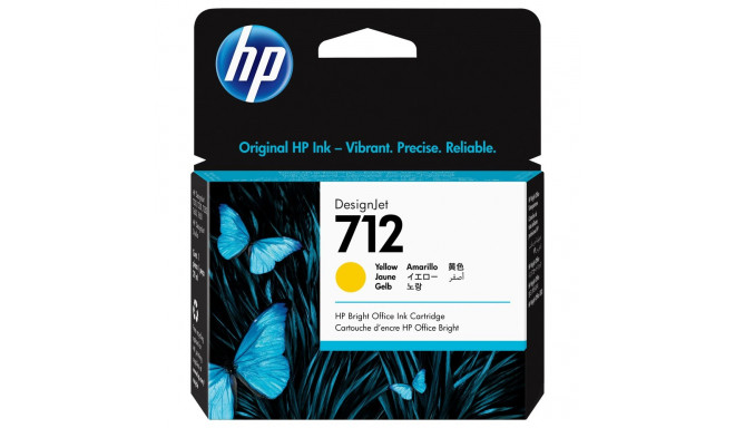 HP 712 29-ml kollane DesignJet tindikassett