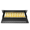 "DIGITUS Patchpanel 1HE 12-Port Cat6 ClassE geschirmt schw."