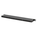 "DIGITUS Patchpanel 0,5HE 24-Port Cat6a geschirmt schwarz"