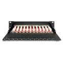"DIGITUS Cat.6A Patch Panel, geschirmt, 12-Port, 10"",schwarz"