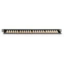 "DIGITUS Patchpanel 0,5HE 24-Port Cat6 ungeschirmt schwarz"