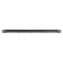 "DIGITUS Patchpanel 0,5HE 24-Port Cat6 ungeschirmt schwarz"