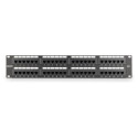 "DIGITUS Patchpanel 2HE 48-Port Cat6 ungeschirmt schwarz"