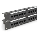 "DIGITUS Patchpanel 2HE 48-Port Cat6 ungeschirmt schwarz"