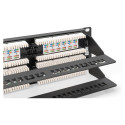 "DIGITUS Patchpanel 2HE 48-Port Cat6 ungeschirmt schwarz"