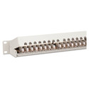 "DIGITUS Patchpanel 1HE 24-Port Cat6 geschirmt grau"