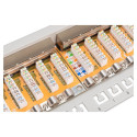 "DIGITUS Patchpanel 1HE 24-Port Cat6 geschirmt grau"