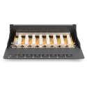 "DIGITUS Patchpanel 1HE 8-Port Cat6 geschirmt schwarz"