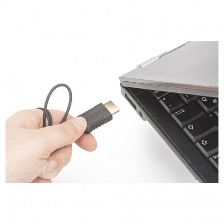 "DIGITUS HDMI Anschlusskabel, HighFlex St/St, 2.0m, sw"