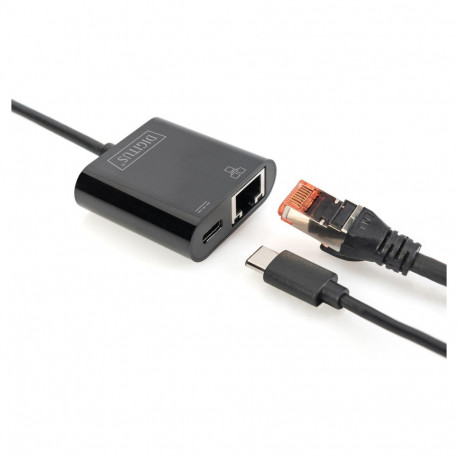 DIGITUS USB Type-C Gigabit Ethernet adapter, PD-toega