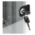 "DIGITUS Wandschrank Compact 9HE 254mm 10"" Glastür grau"