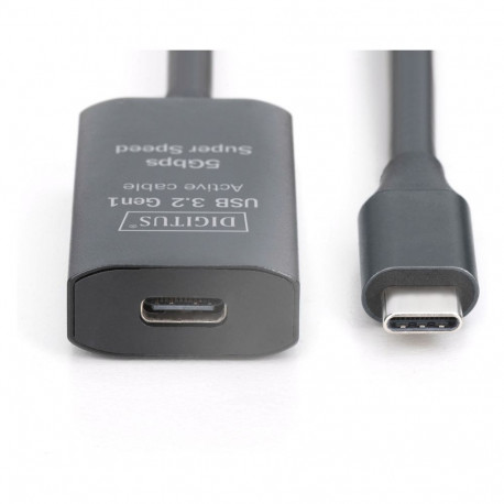 "DIGITUS Verlängerungskabel USB-C->USB-C St./Bu. 5G 5,00m"