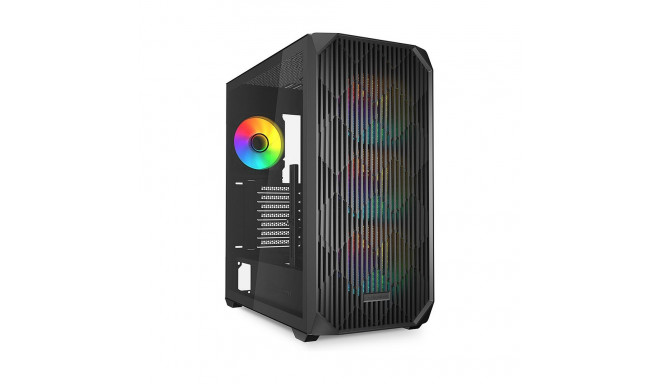 "Sharkoon AK3 RGB ATX 1xGlas Black"