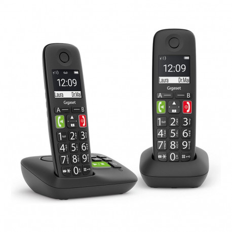 Gigaset E290A Duo juhtmevaba telefon automaatvastaja ja numbrituvastusega