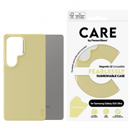 "CARE Fashionable Case Chardonnay w. QI Galaxy S25 Ultra"