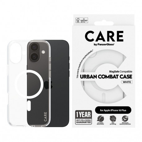 "CARE Case Flagship White MagSAFE iPhone 16 Plus"