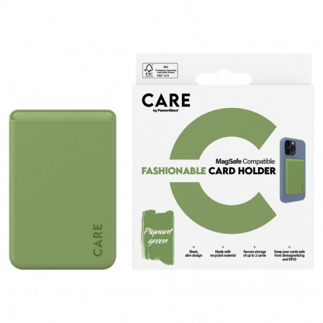 "CARE Fashionable Card Holder Green iPhone universal"
