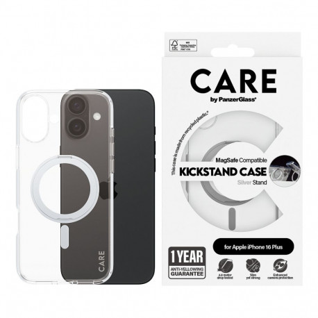"CARE Case Feature Silver Kickstand MagSAFE iPhone 16 Plus"
