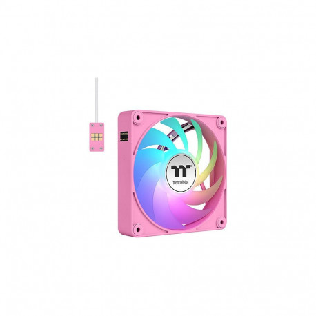 "120mm Thermaltake CT120 EX ARGB Sync PC Cooling Fan Pink 3 Pack"