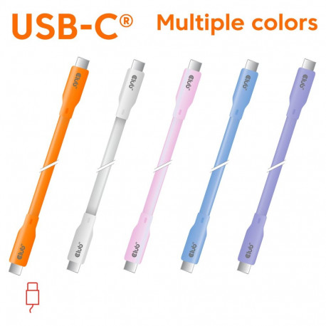 "Club3D Lifestyle USB-C Kabel PD 240W.20Gbps 2m weiß St/St"