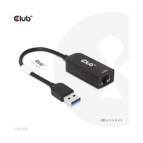 "Club3D Adapter USB 3.2 Typ A > RJ45 2.5Gb"