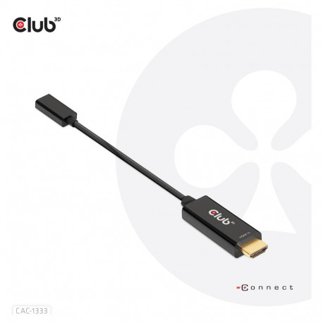 Club3D HDMI 2.0 > USB-C 4K60Hz aktiivne adapter isane/emane