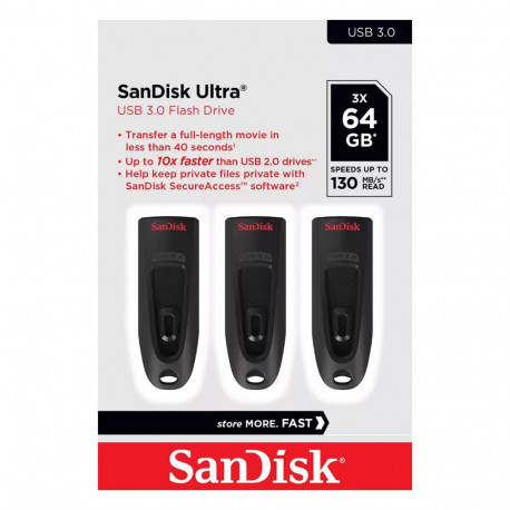 "STICK Sandisk ULTRA 64GB USB 3.0 FLASH DRIVE"
