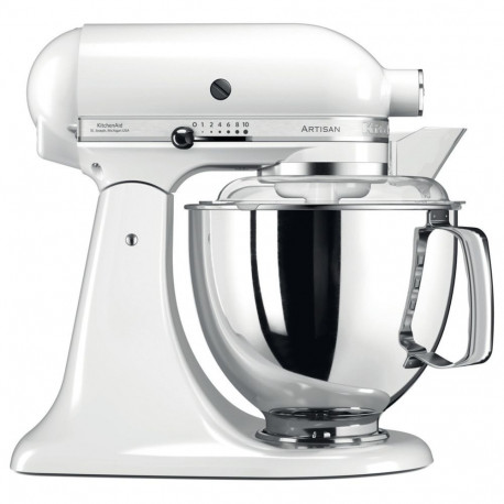 KitchenAid 300W - 5KSM175PSEAC Artisan valge köögikombain